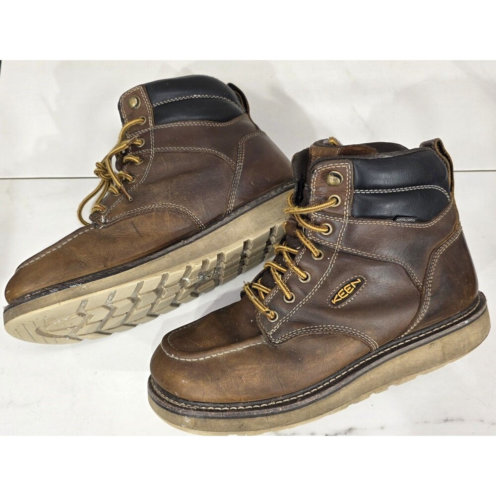 Keen Mens Cincinnati 6" Work Boot Waterproof Lace Up Wedge SR EH Workwear Grunge